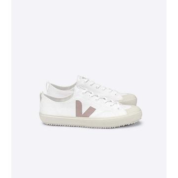 Women's Veja NOVA CANVAS Shoes White/Brown | SG 475YXF